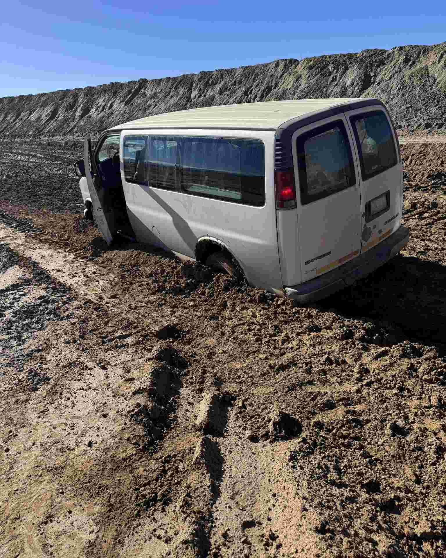 Van Gets Bogged on a Delivery?